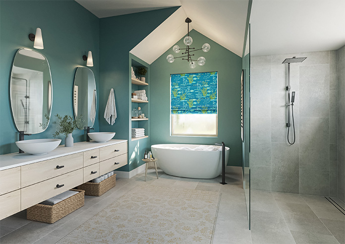 Shallows, Aquarius - Motorised Roman Blind - Image 6